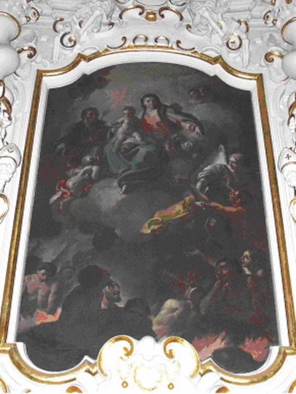 Vergine con anime purganti - Chiesa di san Rocco, Gagliano